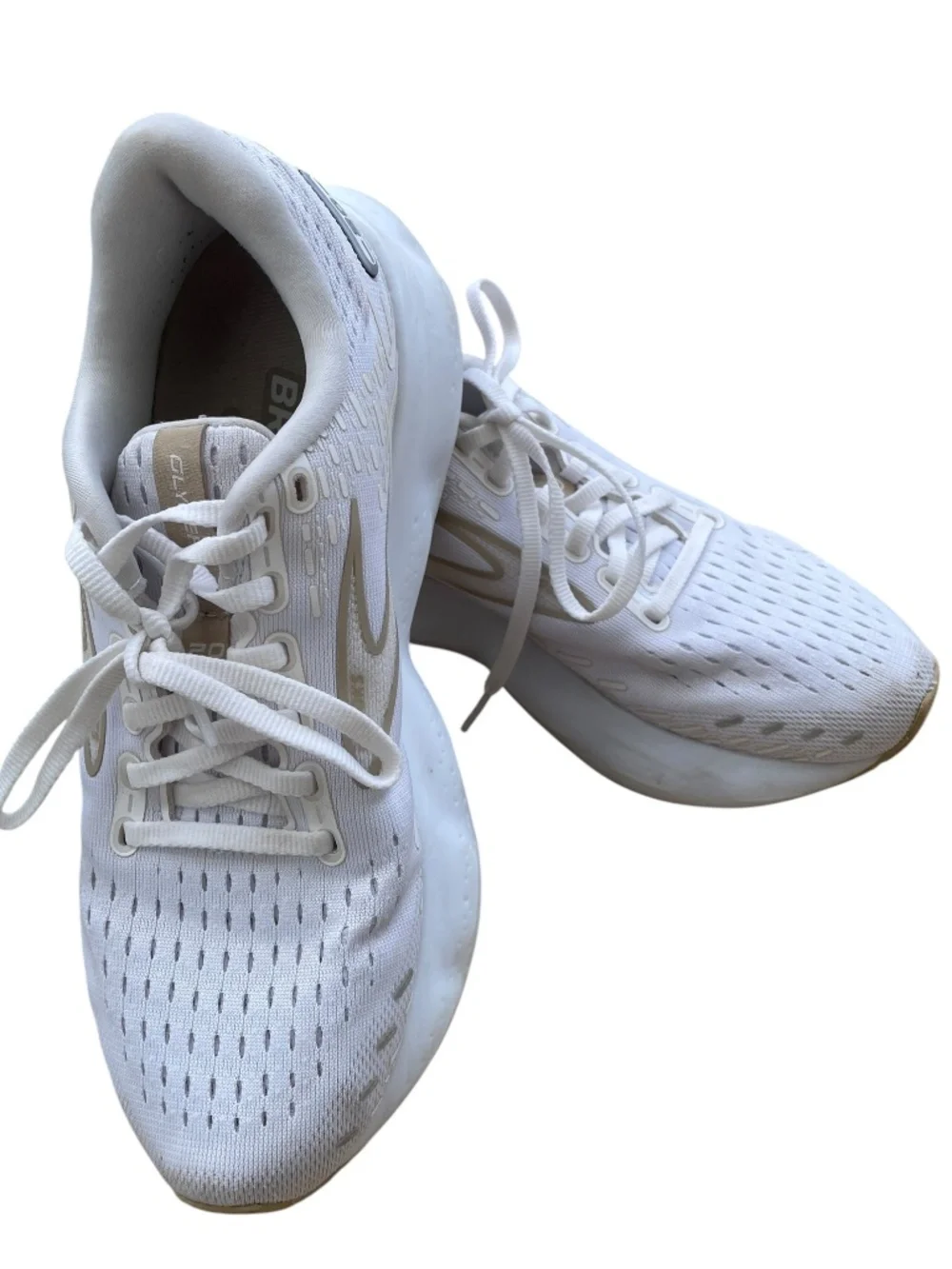 Brooks Glycerin 20 neutral running shoes white Size 7.5 - Picture 1 of 12